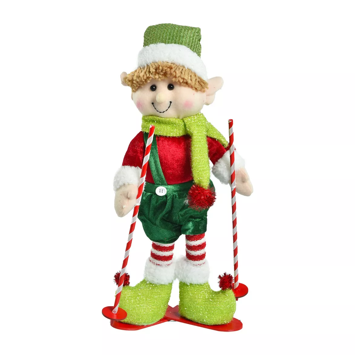 Lutin farceur en ski (H20 cm) Martin Multicolore