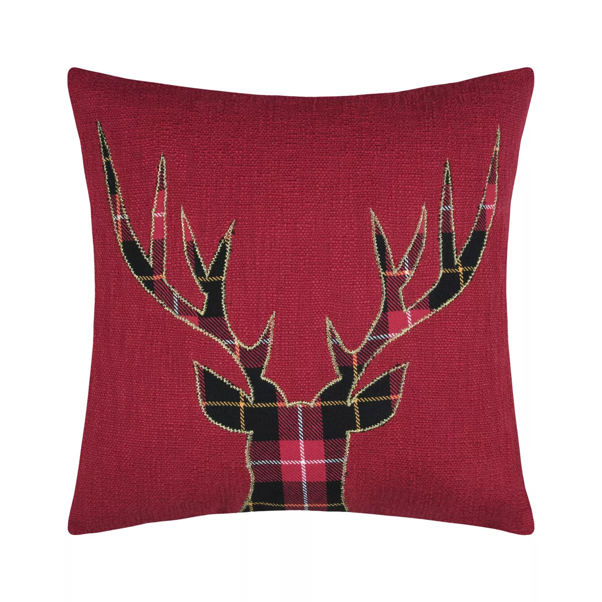 Coussin carré coton (45 x 45 cm) Finna Rouge