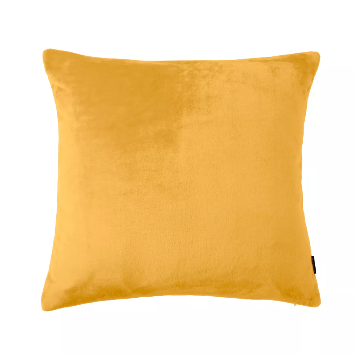 Housse de coussin carrée flanelle (60 x 60 cm) Didou Jaune moutarde