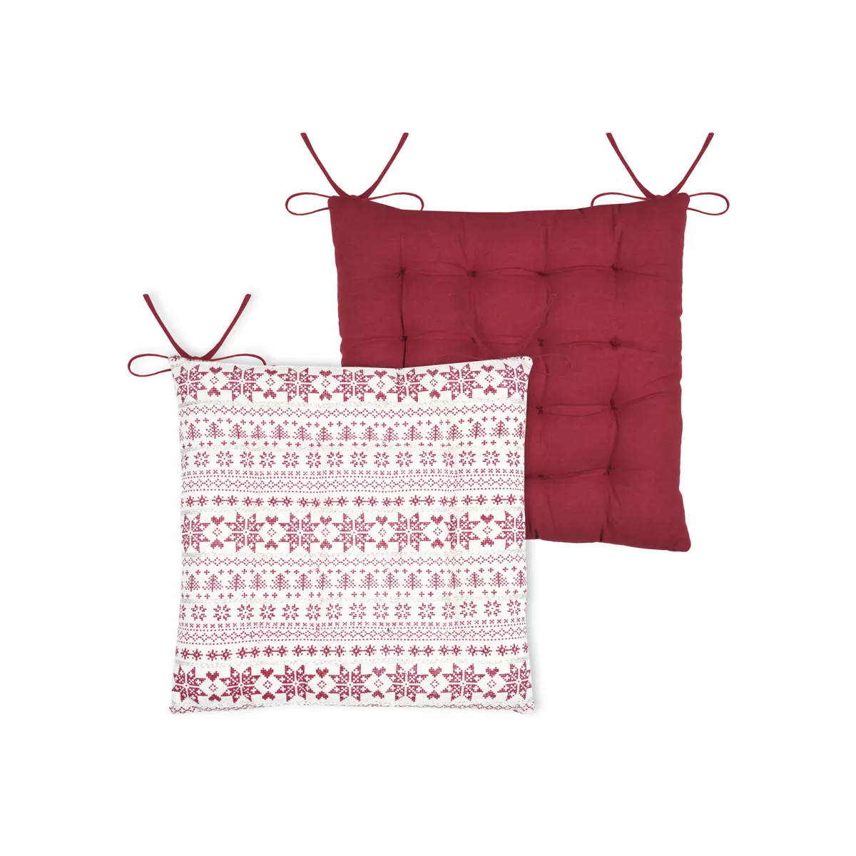 Cuscino per sedia quadrato in cotone (38 x 38 cm) Valgenis Ecru