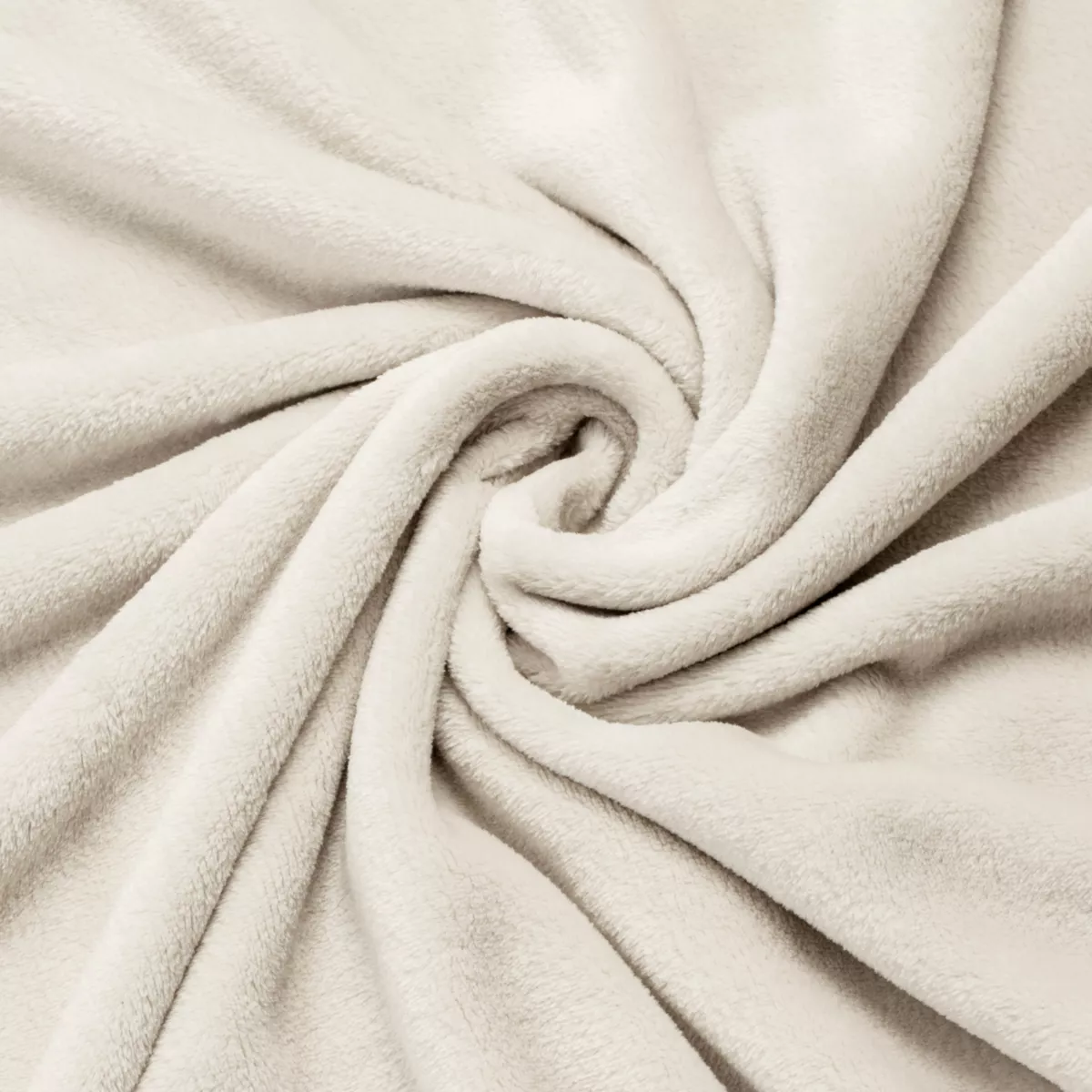 Plaid morbida in flanella (220 x 240 cm) Didou Beige grigio chiaro