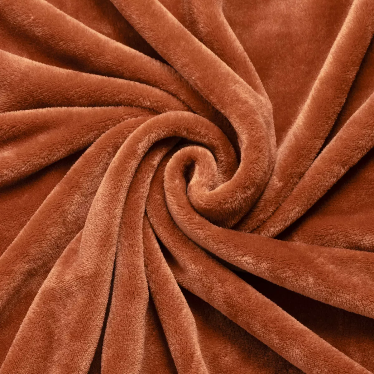 Housse de coussin carrée flanelle (45 x 45 cm) Didou Cuivre