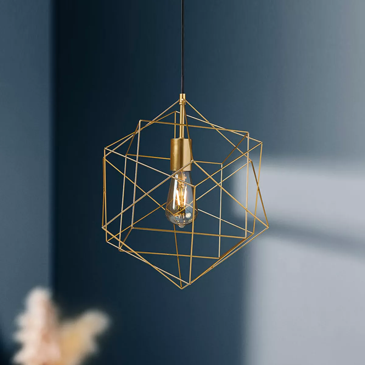 SUSPENSION METAL CELESTE H40CM Dim : l34.5xH24xP2cm