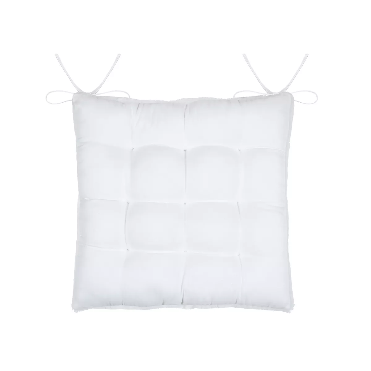 Coussin de chaise carré fausse fourrure (40 x 40 cm) Asgard Blanc