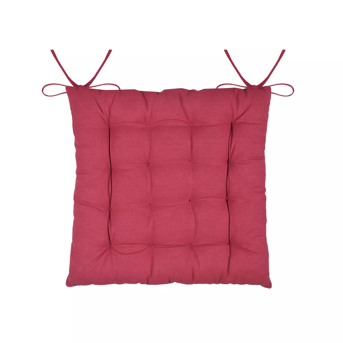 Coussin de chaise carré coton (40 x 40 cm) Arbin Rouge