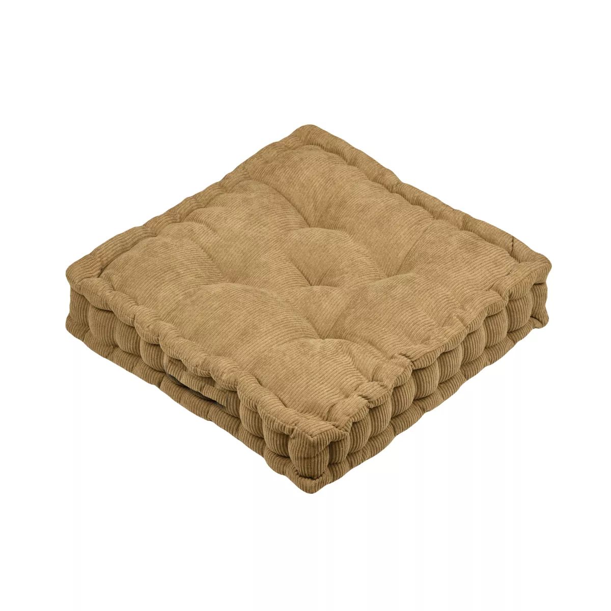 Coussin de sol carré velours (45 x 45 cm) Dandy Camel