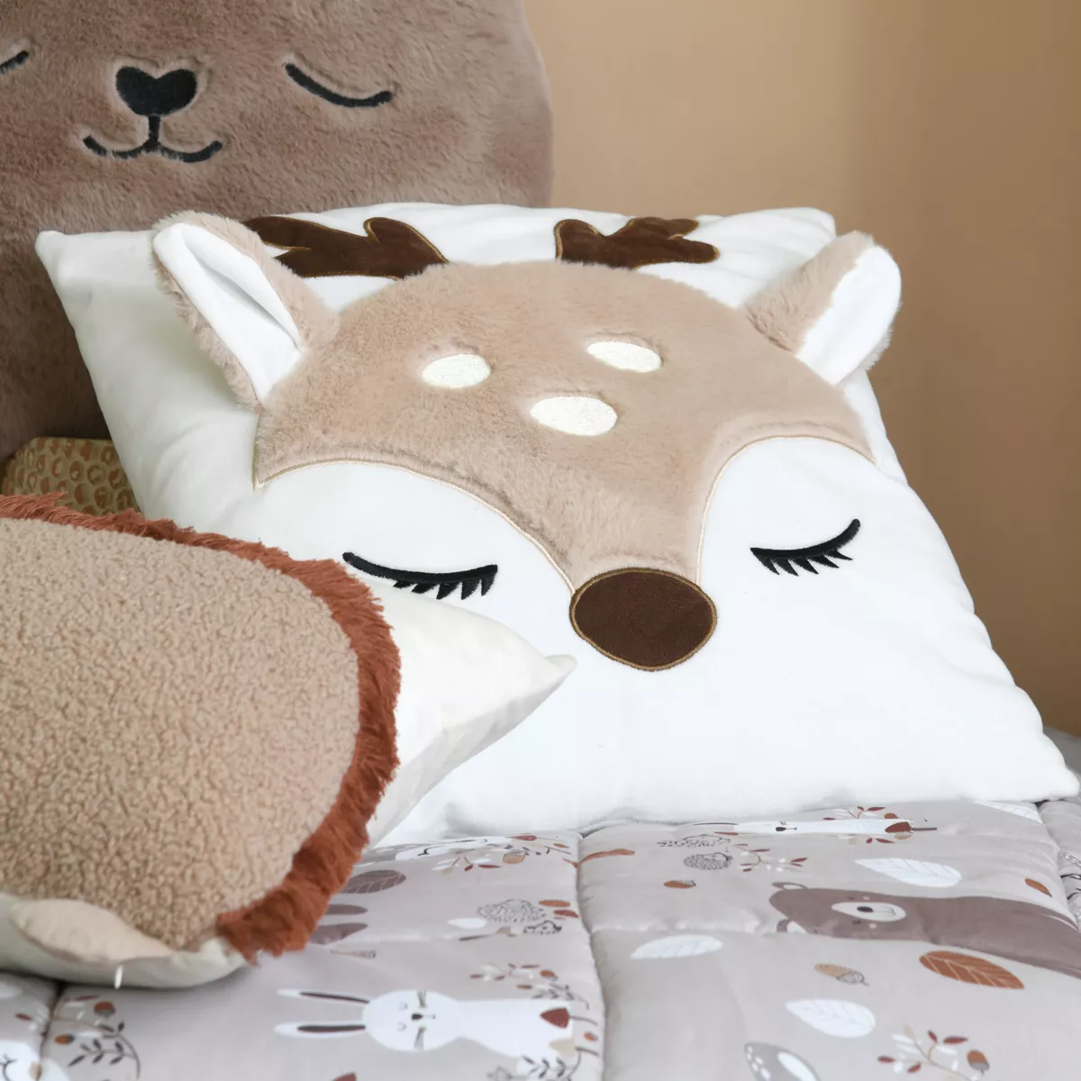 Coussin enfant carré (40 x 40 cm) Gabin Beige