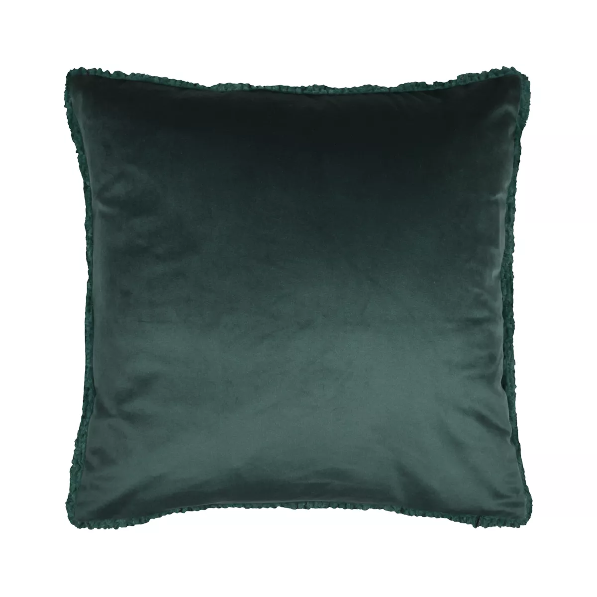 Cuscino quadrato in finta pelliccia (45 x 45 cm) Timmy Verde smeraldo