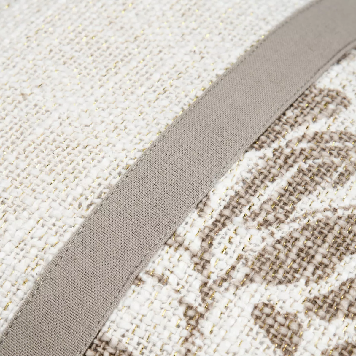 Coussin rectangulaire coton (30 x 50 cm) Hemera Taupe