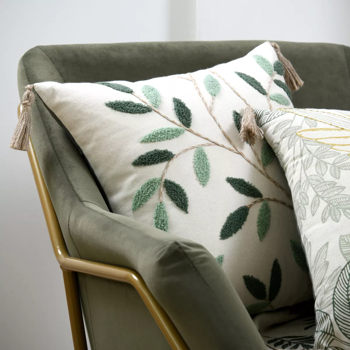 Coussin carré coton (40 x 40 cm) Botanys Multicolore