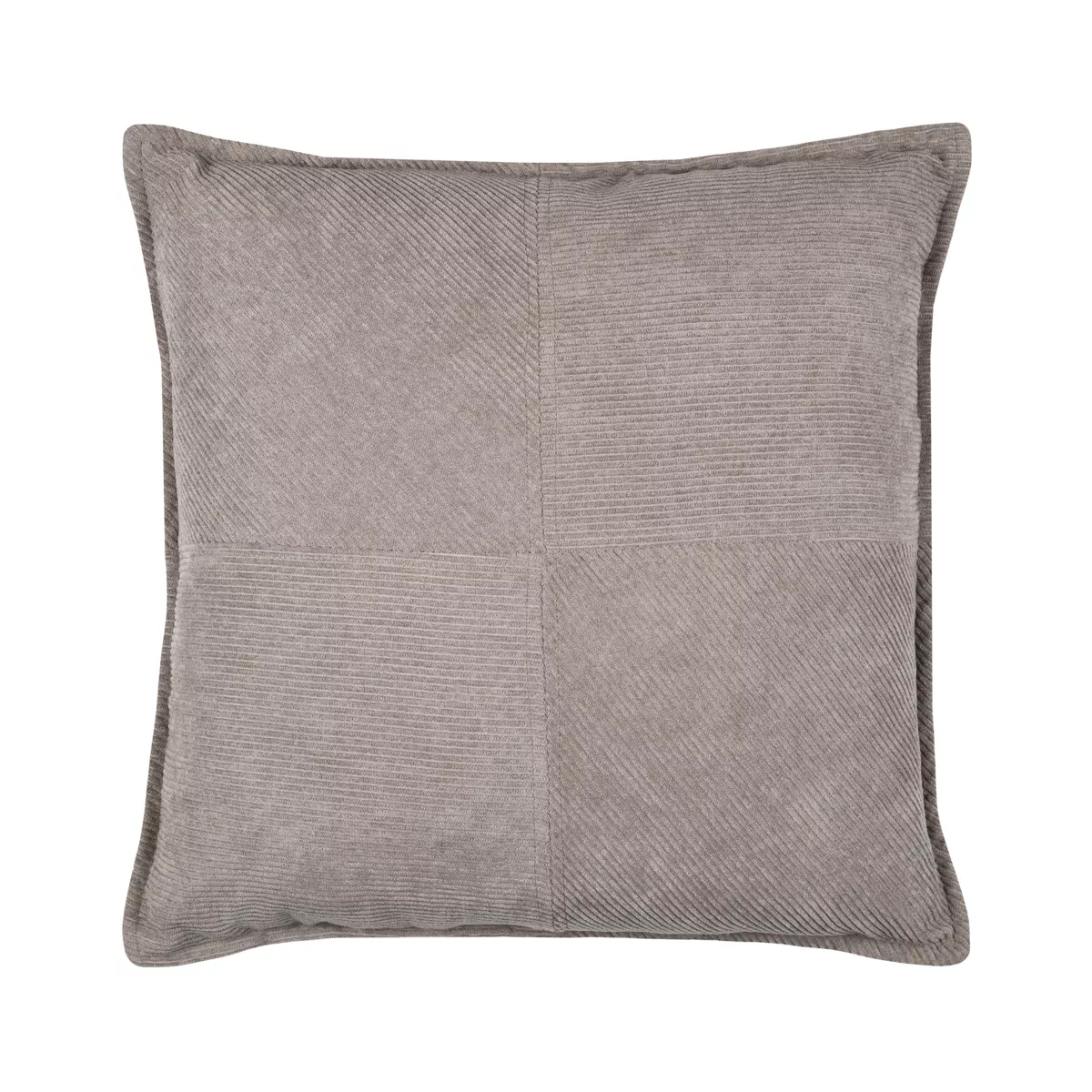 Cuscino quadrato in velluto (45 x 45 cm) Dandy Tortora