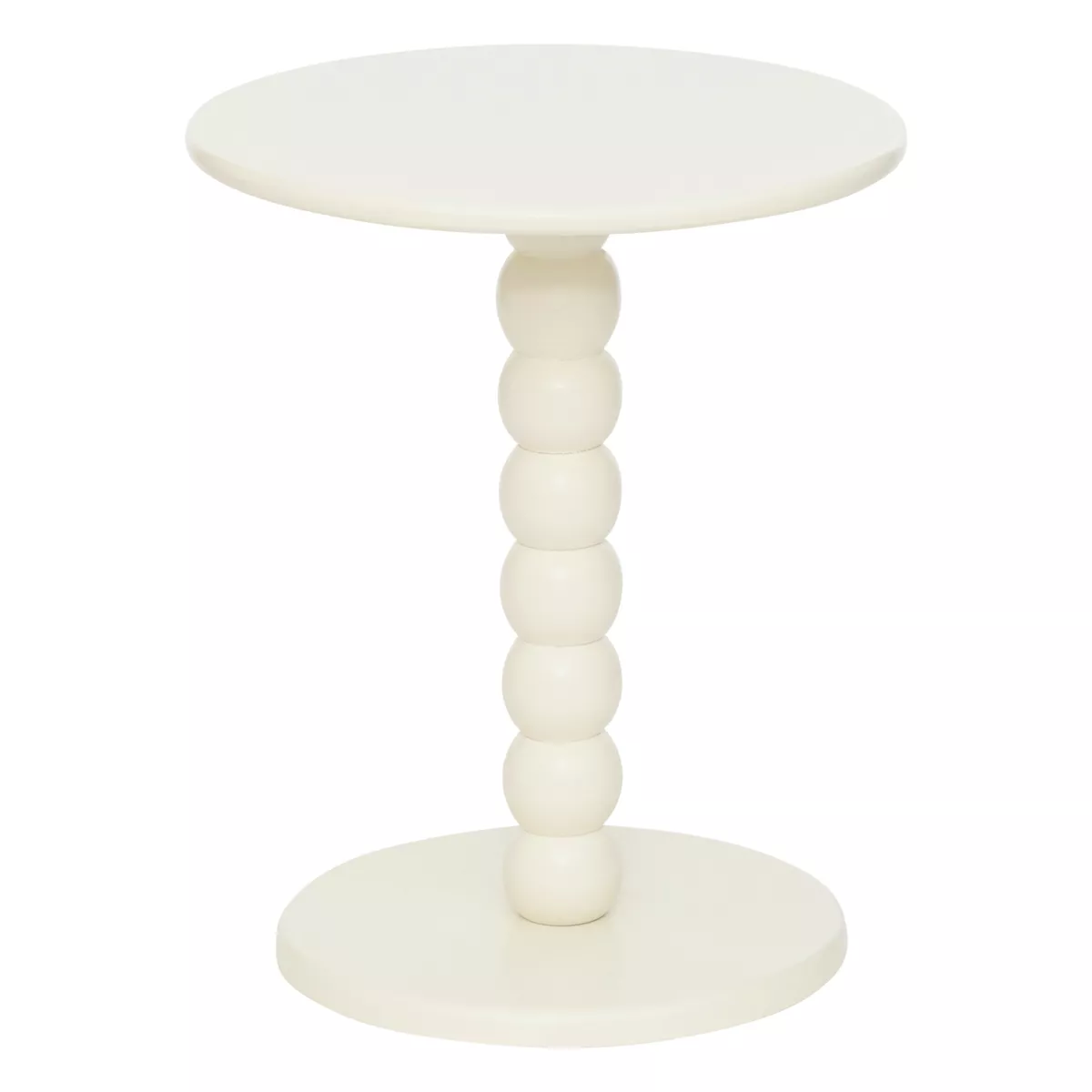 Beistelltisch Holz (H46,5 cm) Chamlo Weiß