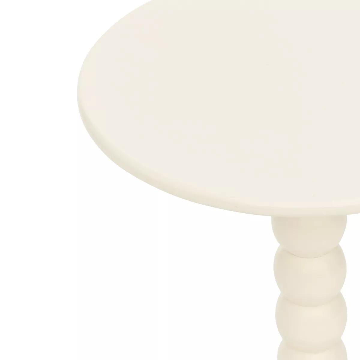 Beistelltisch Holz (H46,5 cm) Chamlo Weiß