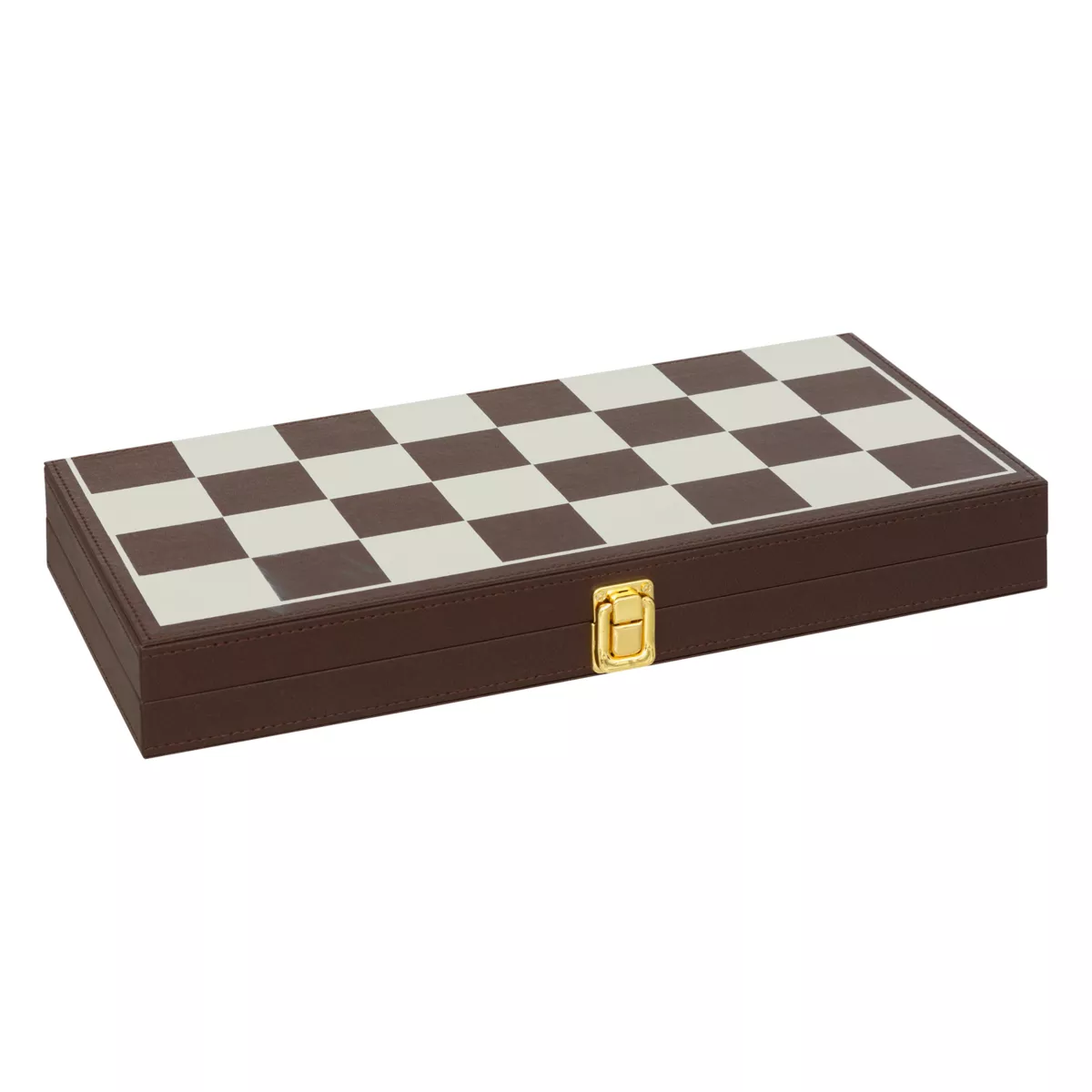 Backgammon / Schaken houten spelset (40 cm) Jule Bruin
