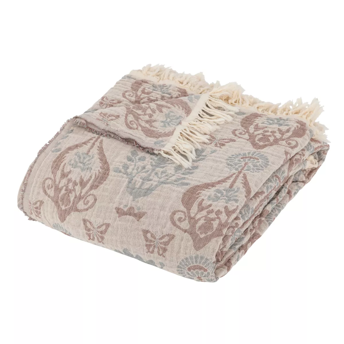 Tagesdecke Baumwolle (240 x 260 cm) Mirohia Blau