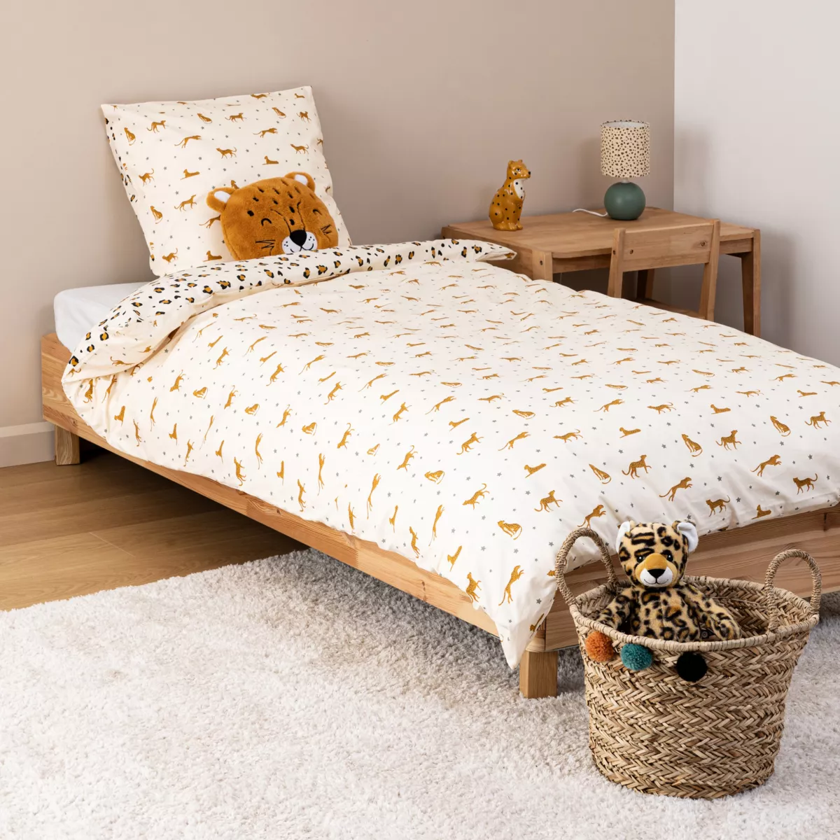 PARURE AOP LEOPARD 140X200