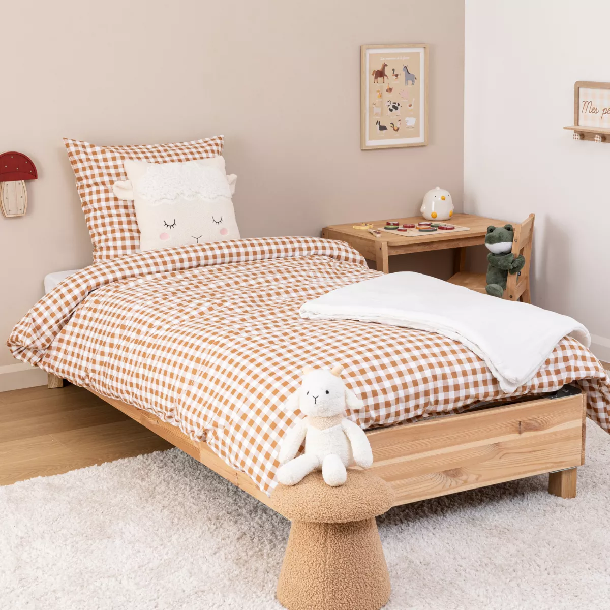 PARURE AOP VICHY FERME 140X200