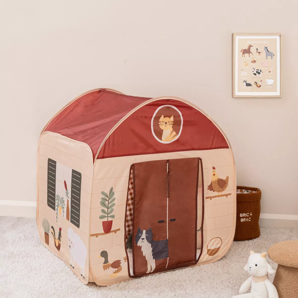 Pop-up Zelt (H85 cm) Ferme Mehrfarbig