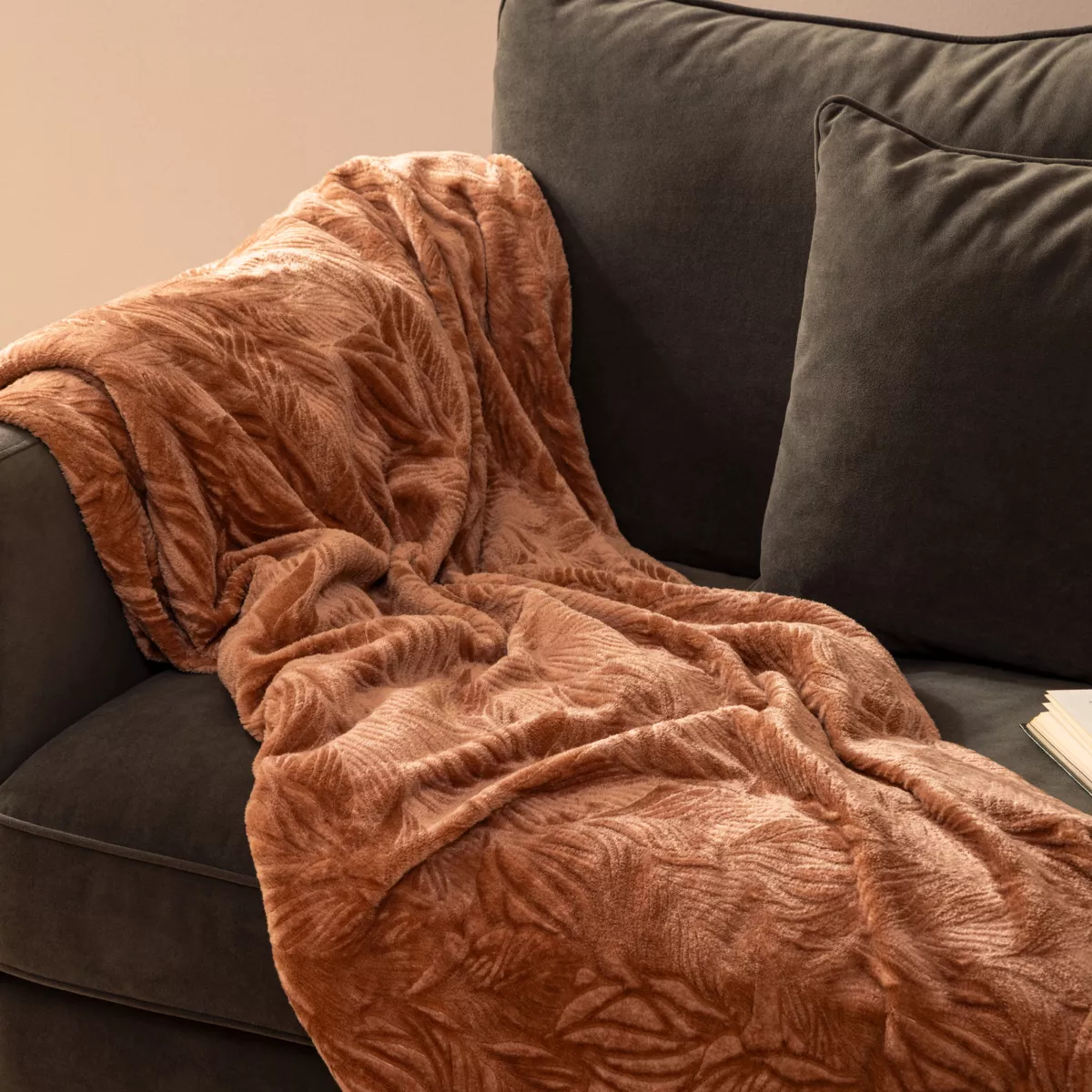 PLAID FLAN BRUSH RYO TC125X150