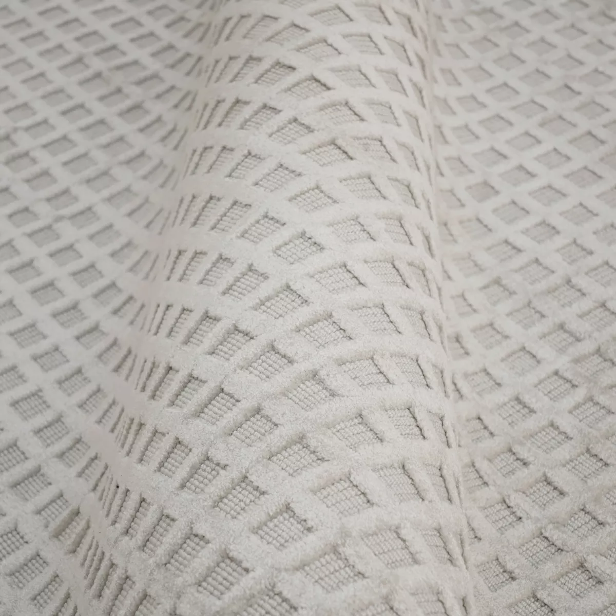 Tappeto da soggiorno rettangolare tessuto (140 x 200 cm) Ravi Beige pampa