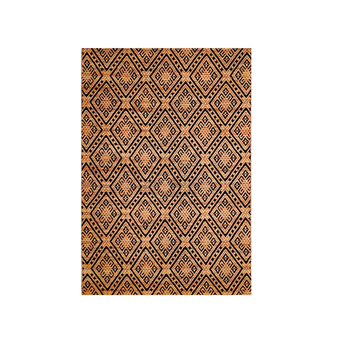 Tapis de salon rectangulaire jute tissée main (140 x 200 cm) Meera Beige