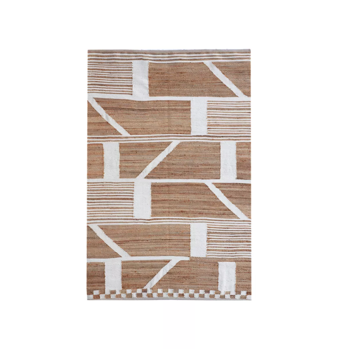 Tapis de salon rectangulaire jute (140 x 200 cm) Paris Beige