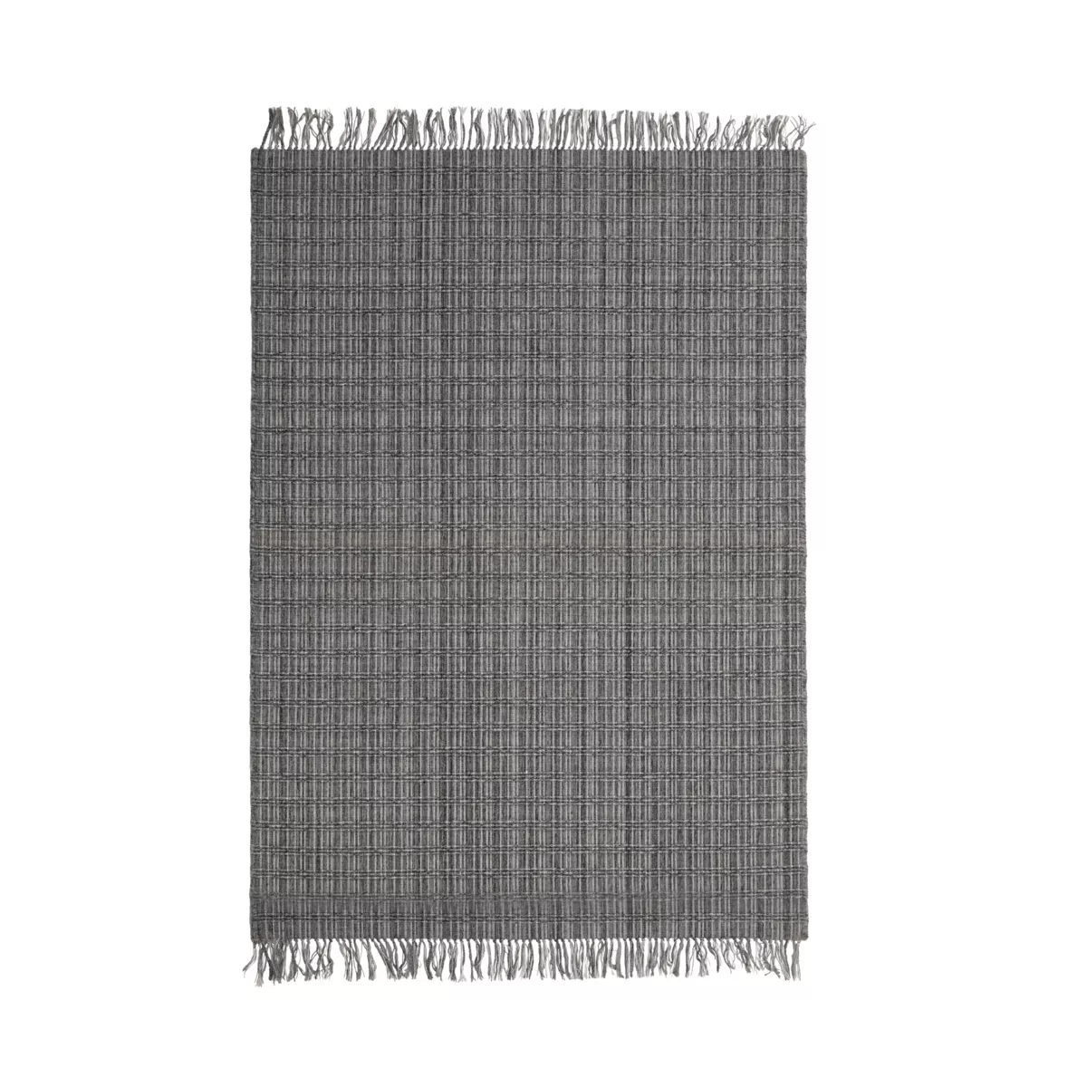 Tappeto da soggiorno rettangolare in materiale riciclato (160 x 230 cm) Priya Grigio