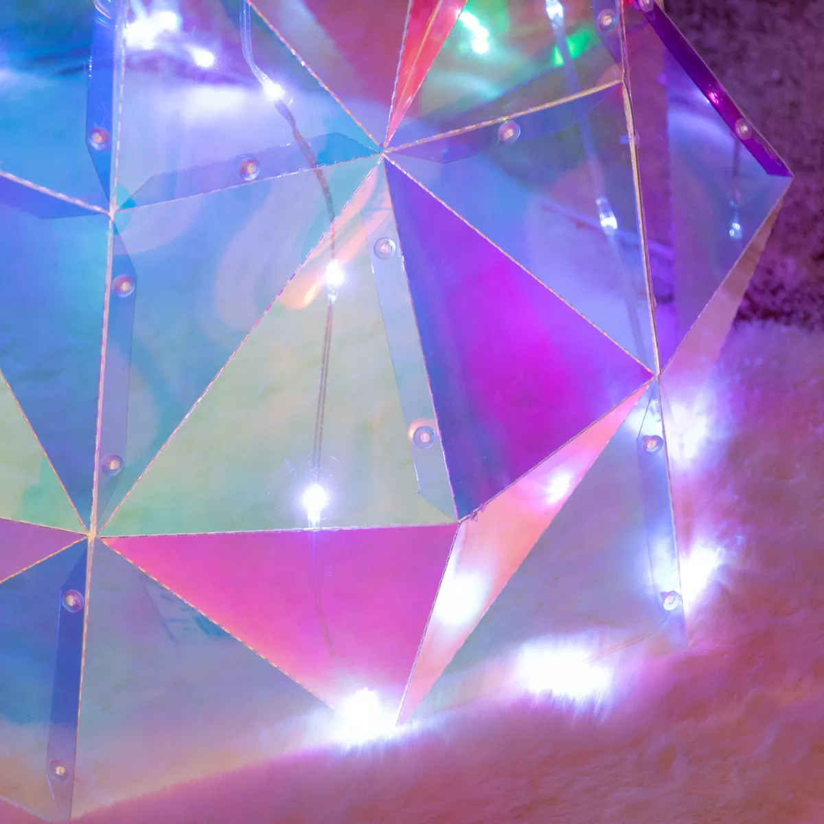 Sapin lumineux 120 Micro LED (H90 cm) Ice Blanc froid