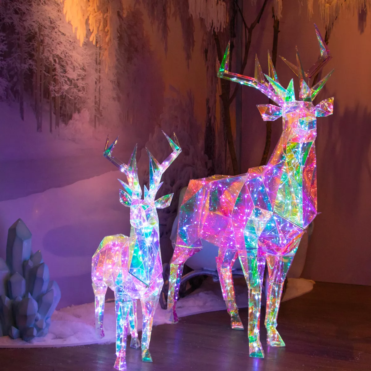 Beleuchtetes Rentier 145 Micro LED (H145 cm) Ice Kaltweiß