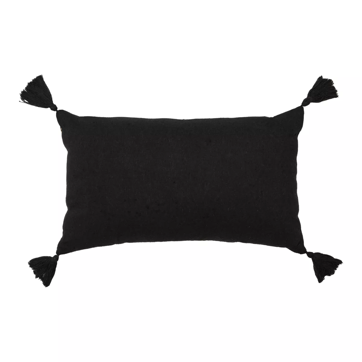 Cuscino rettangolare cotone e iuta (30 x 50 cm) Nama Nero