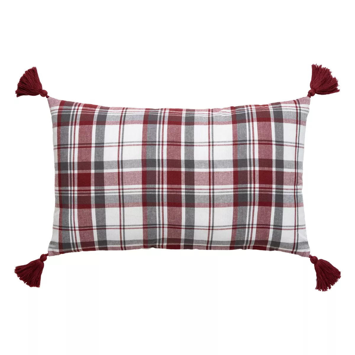 Cuscino rettangolare in cotone (30 x 50 cm) Megeve Rosso 