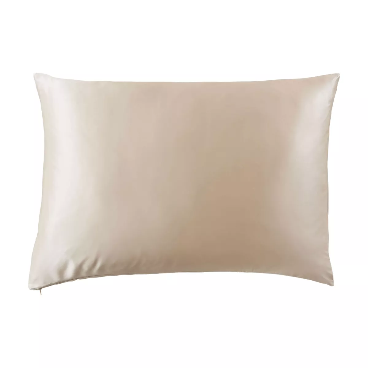 Taie d'oreiller rectangulaire soie de mûrier (50 x 80 cm) Mizuki Beige pampa