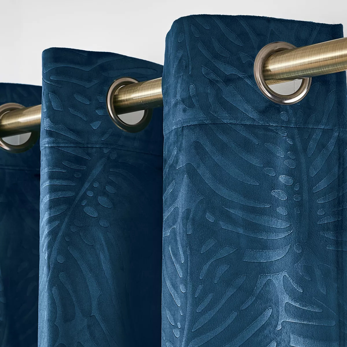 Verdunkelungsvorhang Samt (140 x 240 cm) Fern Marineblau