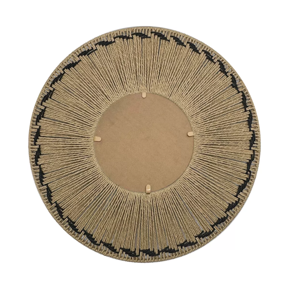 Specchio da parete rotondo in corda (D65 cm) Tuvalu Naturale