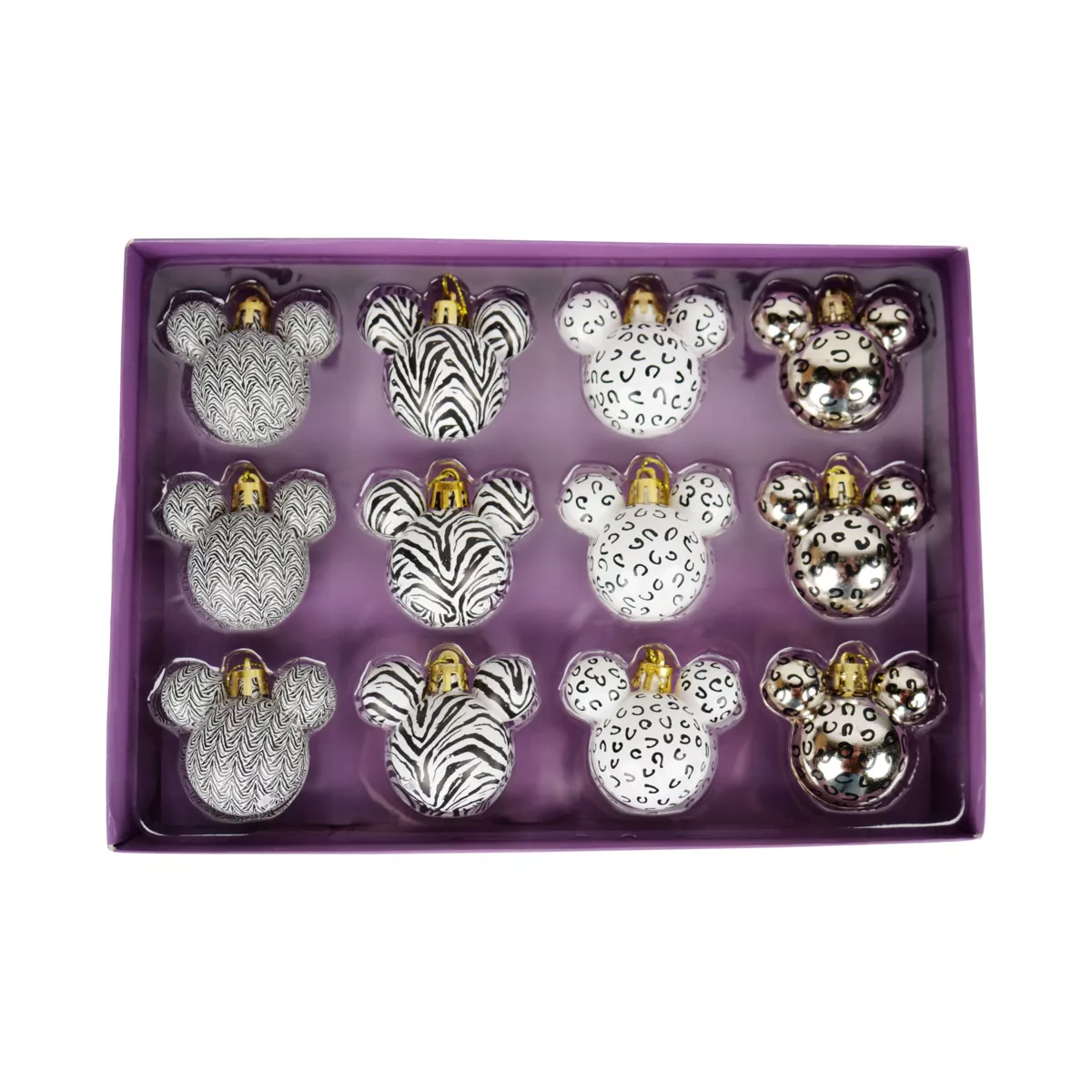 Set mit 12 Weihnachtskugeln (D30 mm) Disney Mickey Wild