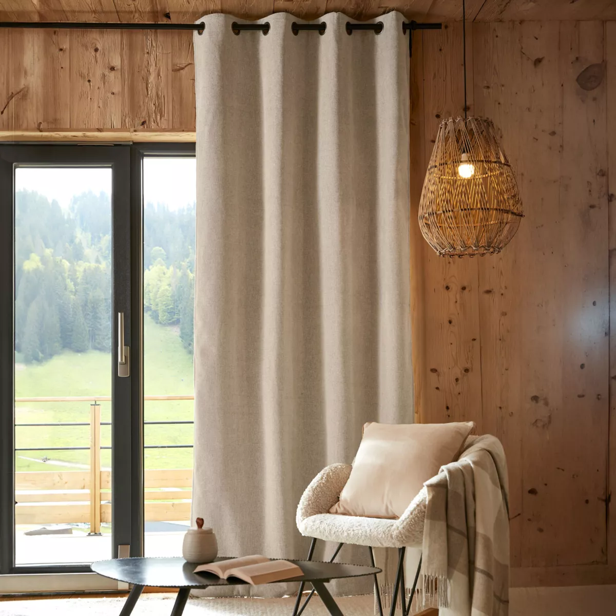 Tendina oscurante isolante Total Blackout (140 x 240 cm) Magnus Panna