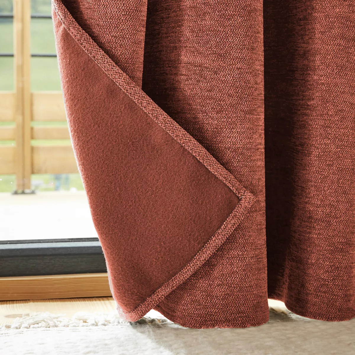 Verdunkelnder Thermovorhang Total Blackout (140 x 180 cm) Magnus Terrakotta
