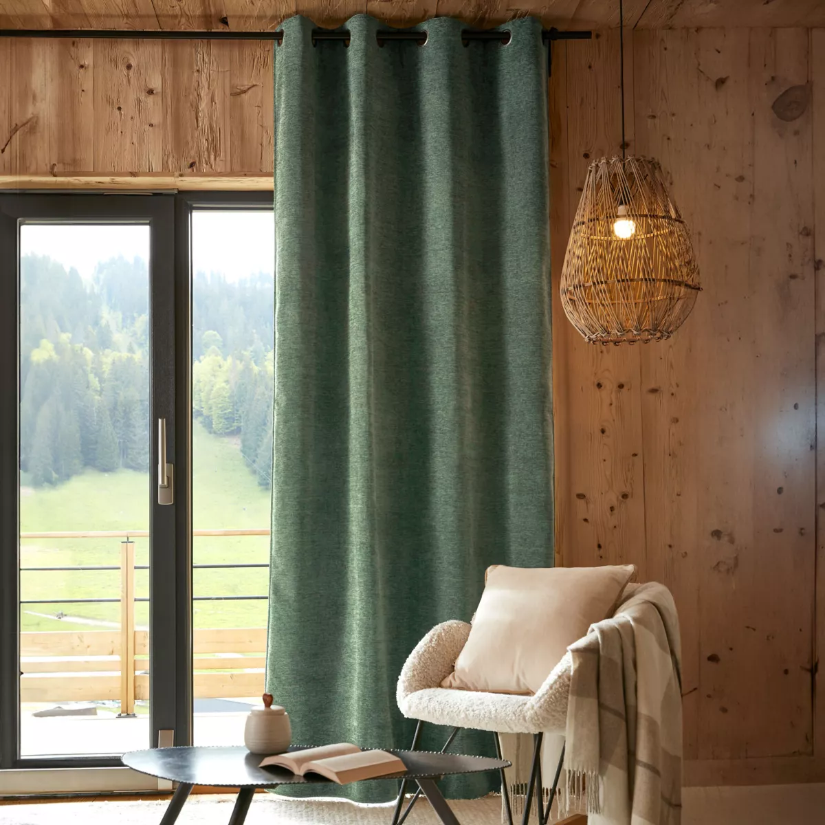 Tendina oscurante isolante Total Blackout (140 x 240 cm) Magnus Verde rosmarino