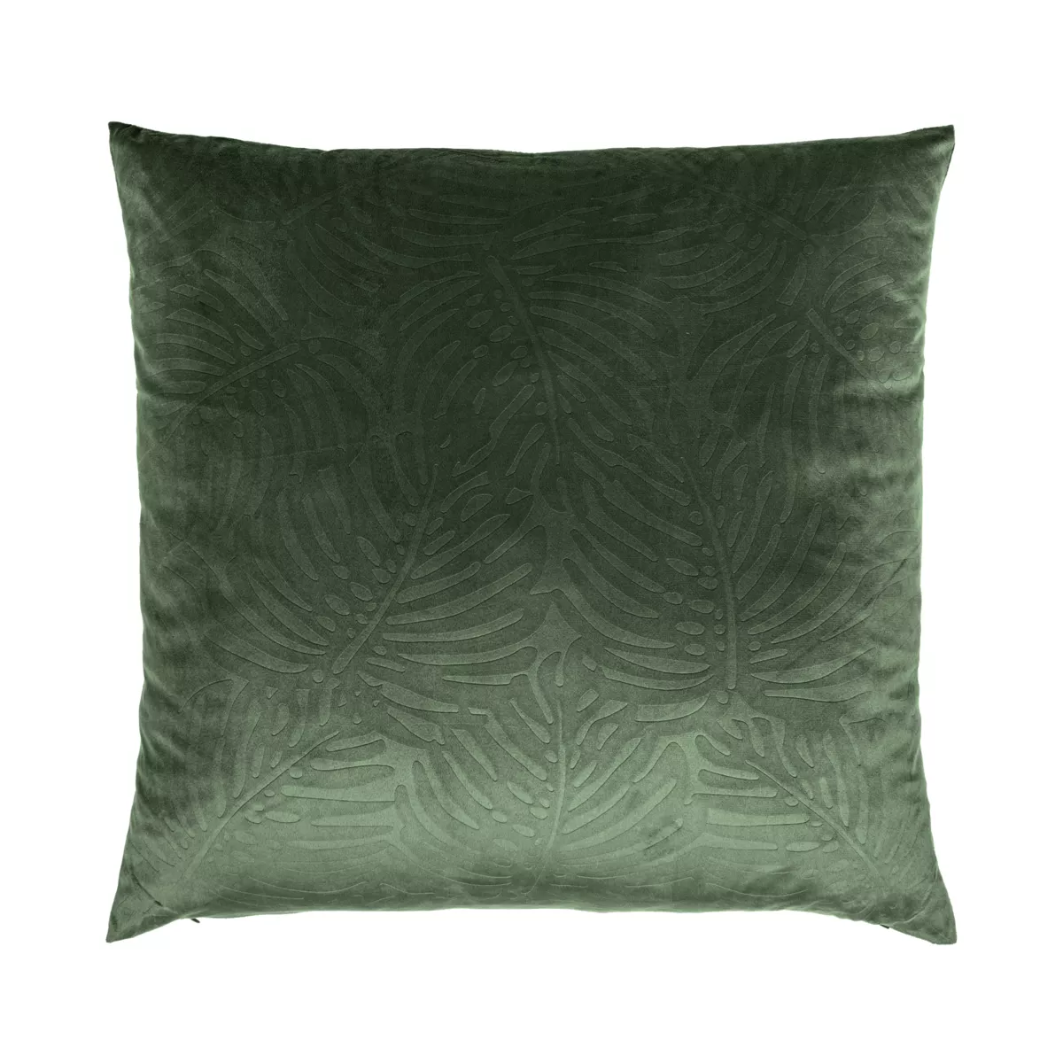 Coussin carré velours (60 x 60 cm) Fern Vert romarin