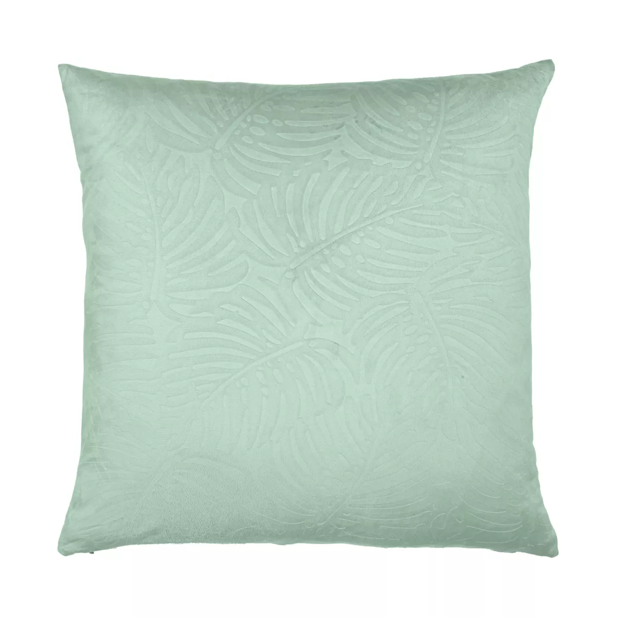 Coussin carré velours (60 x 60 cm) Fern Vert sauge