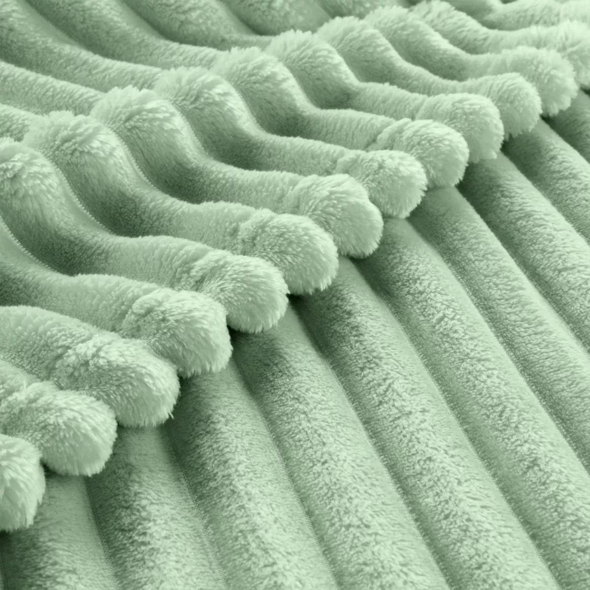 Manta suave (125 x 150 cm) Dune Verde salvia