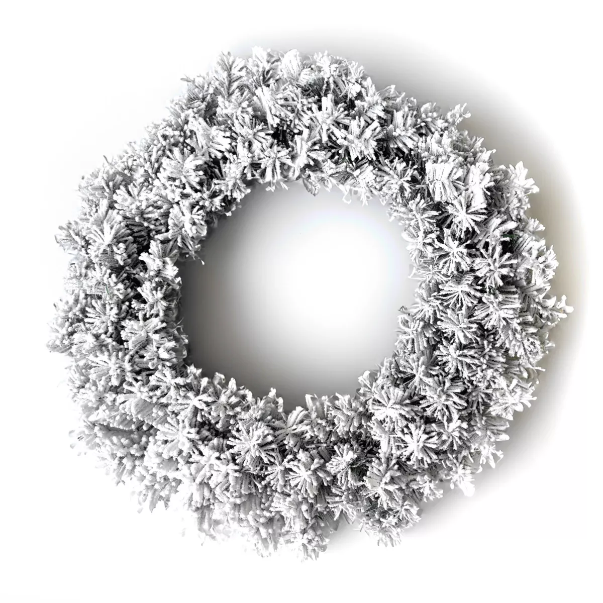 Couronne de Noël (D60 cm) Royal Vert enneigé