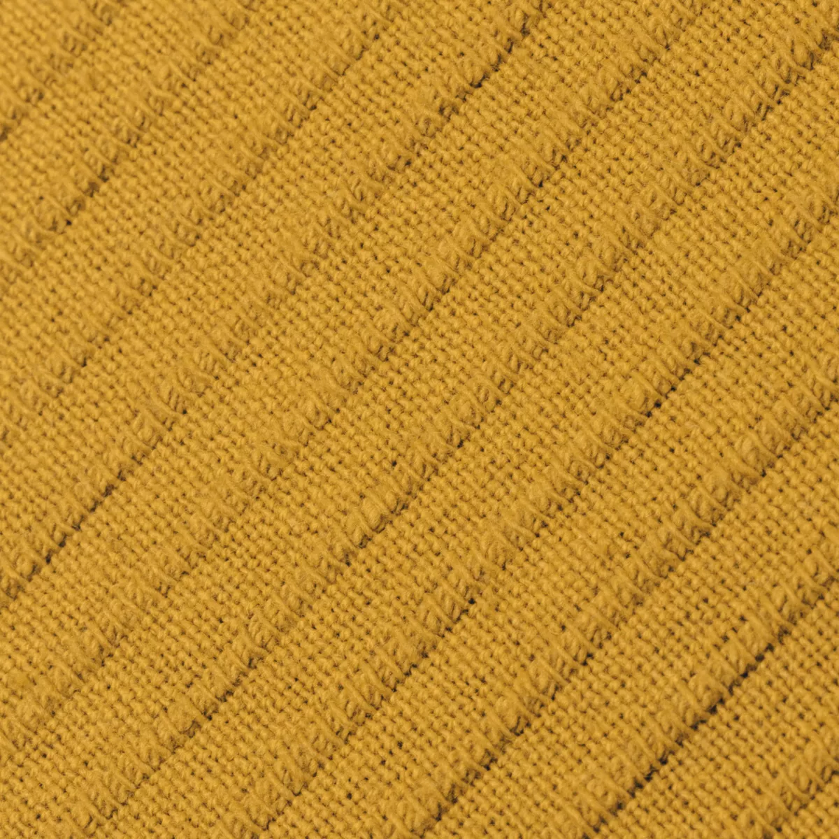 Housse de coussin carrée coton tissé (40 x 40 cm) Léa Jaune safran