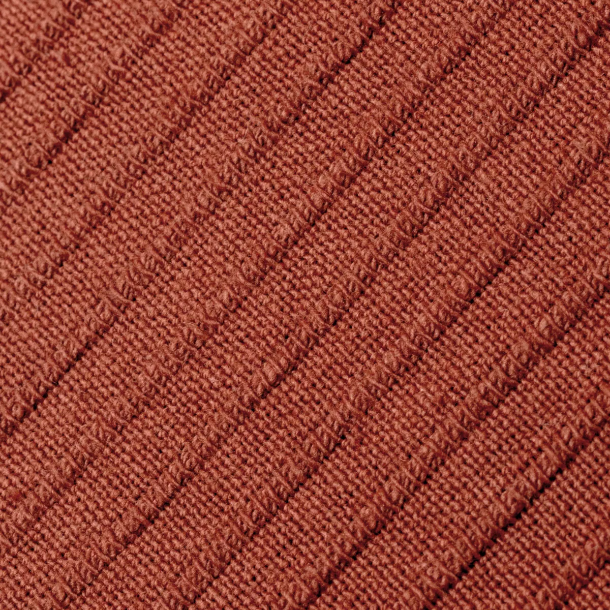 Housse de coussin rectangulaire coton tissé (30 x 50 cm) Léa Terracotta