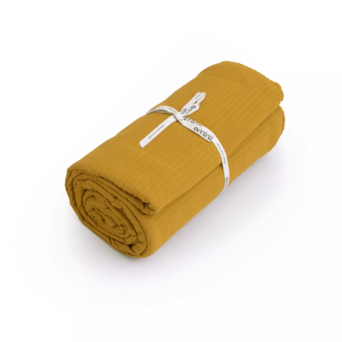 Tagesdecke Baumwolle gewebt (220 x 250 cm) Léa Safrangelb