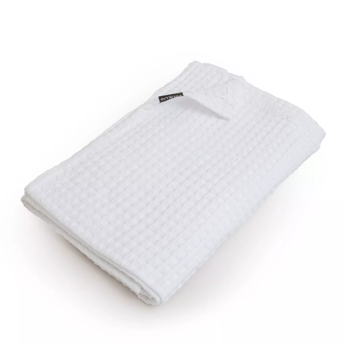 Colcha decorativa algodón nido de abeja (130 x 160 cm) Maya Blanca