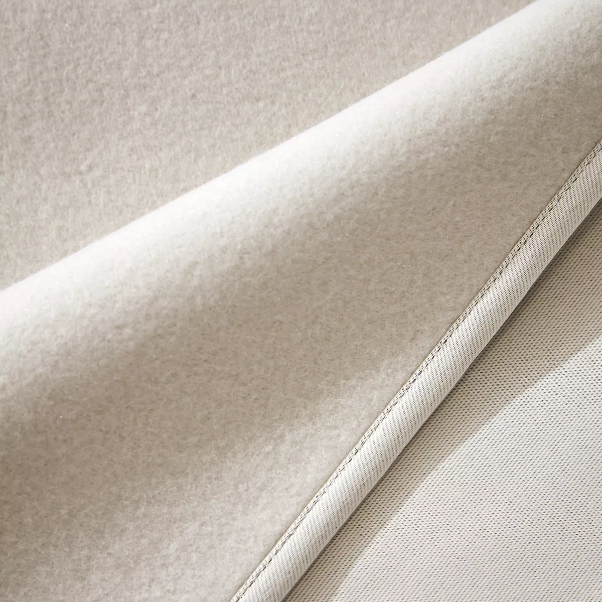 Halbverdunkelnder Thermovorhang Kräuselband (140 x 240 cm) Calore Beige