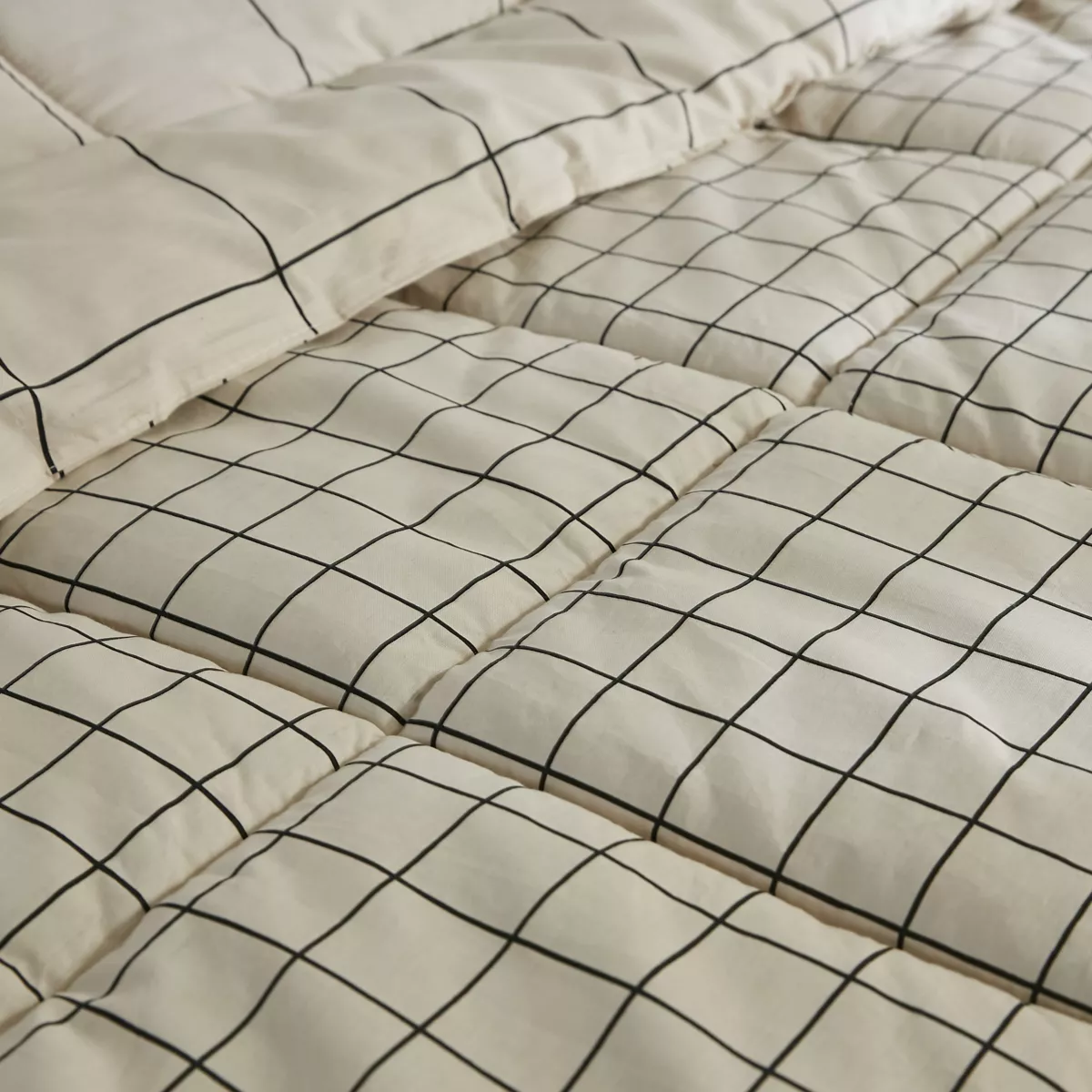 Nórdico estampado y una funda para almohada (140 x 200 cm) Carrie Beige 