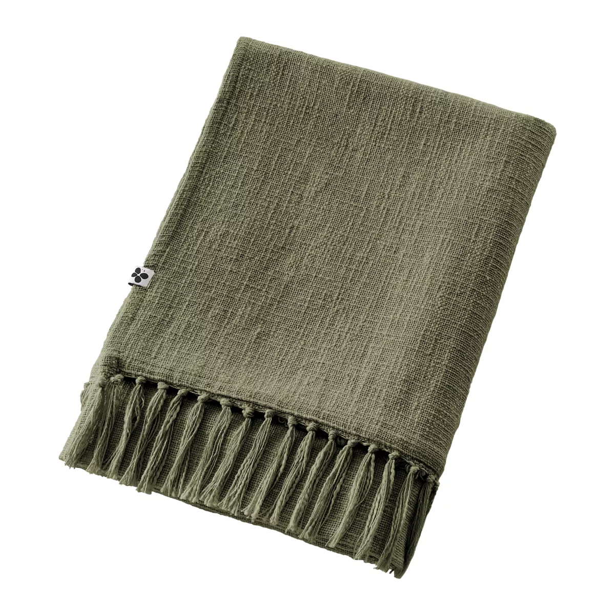 Manta de algodón (180 x 220 cm) Sixtine Verde romero