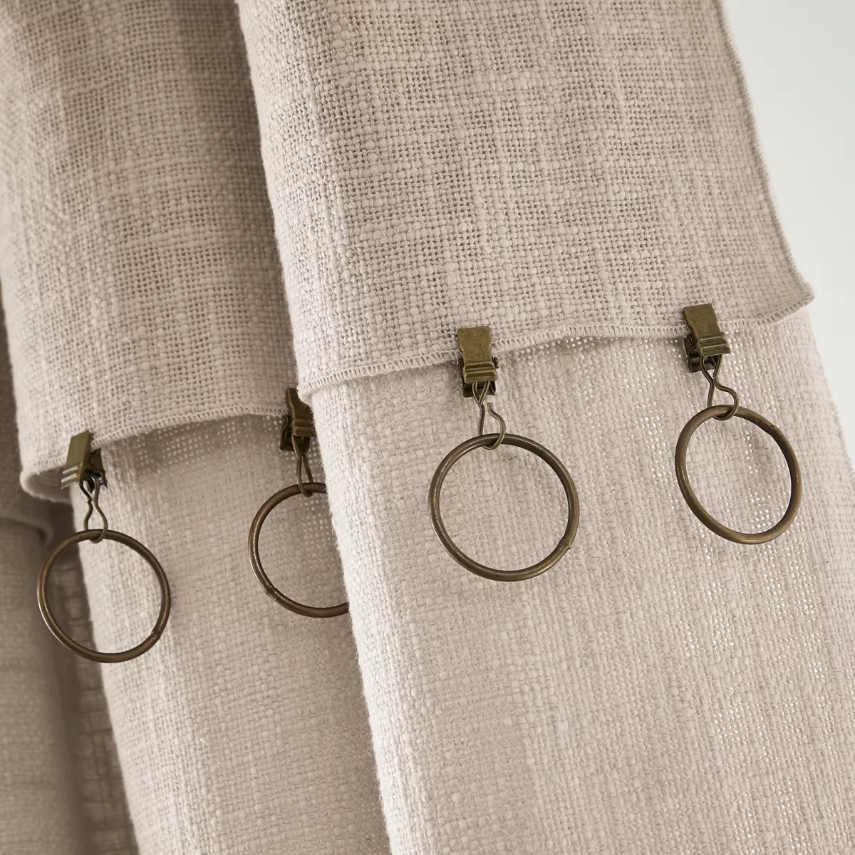 Tenda cotone regolabile (140 x max 270 cm) Sixtine Beige